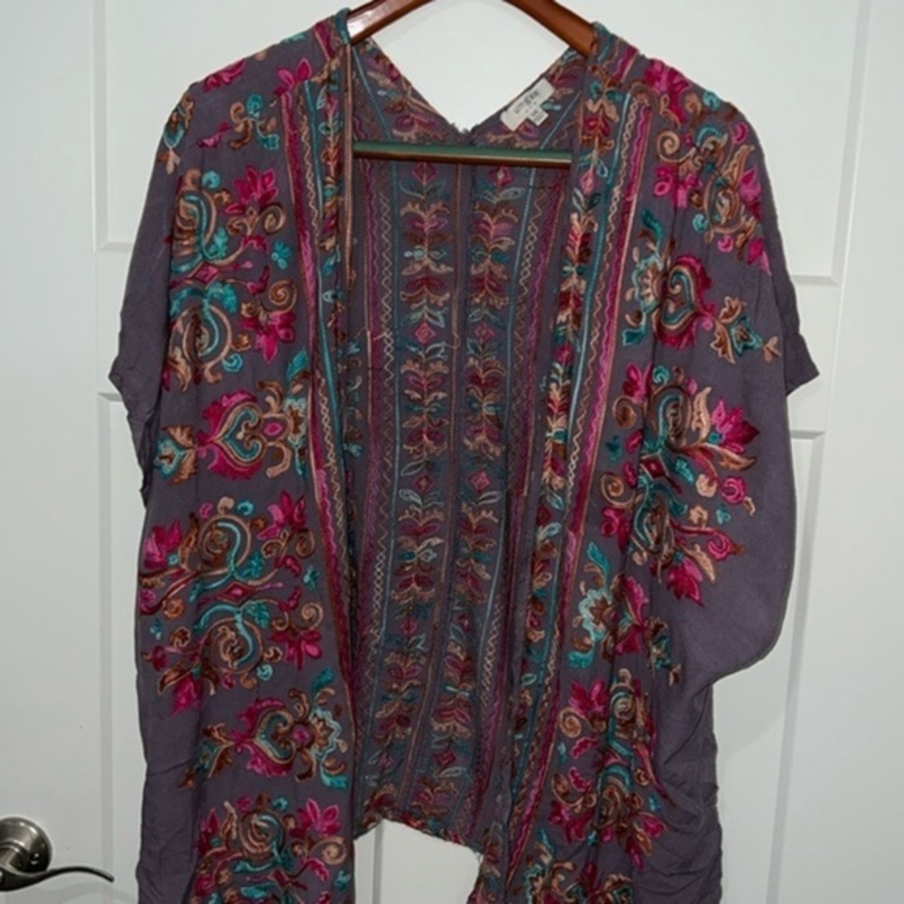 Umgee Boho Colorful Shawl Sz S/M